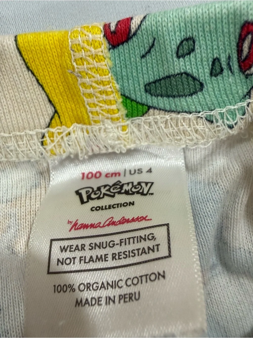 Hanna Andersson Cream Kids Pokémon Character Pajama Set